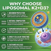 Liposomal Vitamin D3 5000IU K2 MK7 Daily Support Softgels Supplement