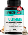 Organic Mushroom Complex Supplement Capsules Daily Wellness Formula