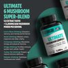 Organic Mushroom Complex Supplement Capsules Daily Wellness Formula