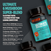 Organic Mushroom Complex Supplement Capsules Daily Wellness Formula