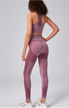 Women's Seamless Mesh Athletic Set Quick Dry Sports Outfit
