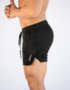 Men's Quick Dry Gym Shorts Compression Athletic Running Pockets