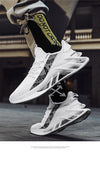 Men's White Fashion Running Sneakers Non Slip Athletic Shoes
