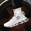 Men's White Fashion Running Sneakers Non Slip Athletic Shoes