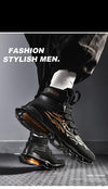 Men's White Fashion Running Sneakers Non Slip Athletic Shoes