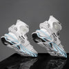 Men's White Fashion Running Sneakers Non Slip Athletic Shoes
