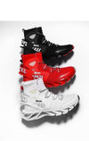 Men's White Fashion Running Sneakers Non Slip Athletic Shoes