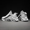 Men's White Fashion Running Sneakers Non Slip Athletic Shoes
