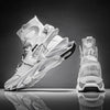 Men's White Fashion Running Sneakers Non Slip Athletic Shoes