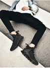 Men's White Fashion Running Sneakers Non Slip Athletic Shoes