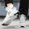 Men's White Fashion Running Sneakers Non Slip Athletic Shoes