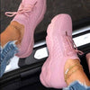 Women's Red Platform Mesh Running Sneakers Lightweight Athletic Shoes