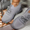 Women's Red Platform Mesh Running Sneakers Lightweight Athletic Shoes