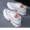 Women's Mesh Running Shoes Breathable Platform Athletic Fitness Sneakers