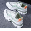 Women's Mesh Running Shoes Breathable Platform Athletic Fitness Sneakers