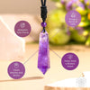Amethyst Stress Relief Talisman Crystal Daily Wellness Charm